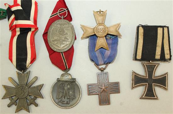 A collection of German Third Reich medals,